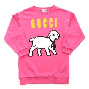 NWT Gucci Kids Lamb Print Cotton Sweatshirt Size 10